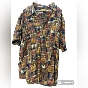 Orvis Patchwork Button Down Shirt